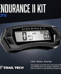 Endurance II Digital Gauge Speedometer Kit With Backlight For Yamaha ATVs And Quads That Tracks Current Speed Avg Speed Max Speed Two Trip Odometers Riding Time Stopwatch Total Ride Time Fits TW200 Banshee Blaster Grizzly 450 550 700 Kodiak 450