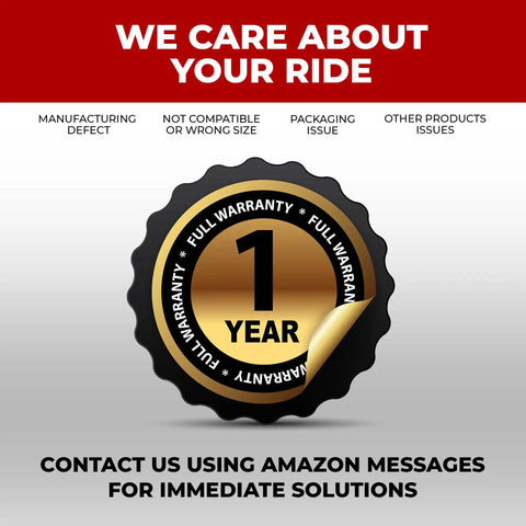 1-year warranty badge for Pack Of 2 29 Inch Bike Inner Tubes Fits 29 X 2.125/2.2/2.3/2.35 Tires