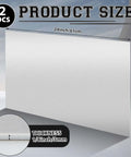 2 Pack 5052 Aluminum Sheet Metal 12 By 24 Inch Plate One Eighth Inch Thick Rectangle Panels with dimensions shown.