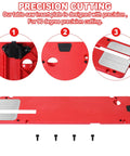 Zero Clearance Table Saw Insert Plate With Adjustable Height For A Flush Surface And Tight Cuts No Gap Dado Throat Plate Upgrade Fits TS630700 Table Saws No Fuss Install Hardware Included For Quick Precision Machining showing insert plate and screws