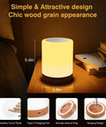 Touch Control Night Light Rechargeable Bedside Lamp With Dimmable Warm White 2800K 3100K And RGB Color Changing Portable Cordless LED Lamp