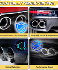 3 Inch Inlet Exhaust Tip For 3 Inch Tailpipe OD, 4 And A Half Inch Outlet, 9 Inch Overall Length, Stainless Steel Bolt On Tail Pipe
