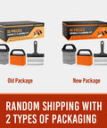 Comparison of two 10-piece griddle cleaning kits including stone scraper, brush, pad for Blackstone flat top grills, old and new packaging.