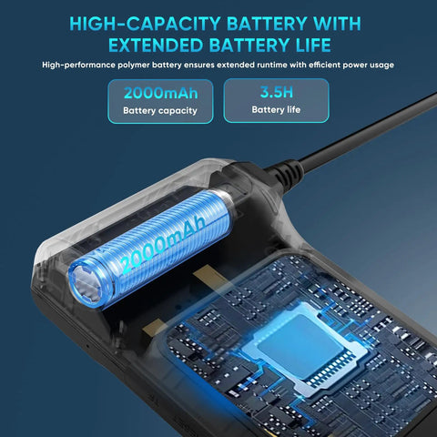 2000mAh battery for Dual Lens 1080P HD Industrial Endoscope Borescope With Light IP67 Waterproof