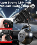 Windshield Removal Tool Kit With Dual Cutting Locking Function showing strong suction cup lifting 580 lb weight