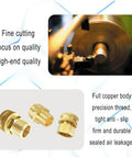 Beefy Brass Garden Hose Adapter Double Female Swivel Connector 1/2 NPT To 3/4 NH F F Pipe Joint Extension Repair Fitting For Outdoor Hoses Easy Install Durable Corrosion Resistant 1 Pack, brass threaded fittings shown