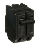 Side view of a 50 Amp Double-Pole Circuit Breaker 120/240 VAC 10 kAIC Thermal-Magnetic LI Long-Time & Instantaneous Trip Plug-In Mount