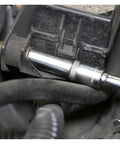 Seven Sixteenths SAE Deep Socket, Three Eighths Inch Drive used in engine bay, thin wall design reaching recessed fastener
