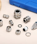 Half Inch NPT Cable Glands IP68 Waterproof Strain Relief Cord Grip Connector for 6-12mm Wire Diameter, pack of 4