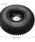 44 Inch Go Kart Rear Live Axle Kit With Shaft Sprocket Hubs Brake Master Cylinder And Nineteen By Seven By Eight Tires close-up view