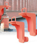 2 Pack Heavy Duty Shipping Container Jack Lug Set With U Shape Handle And Limiter For Container Homes And Sea Can Stabilization