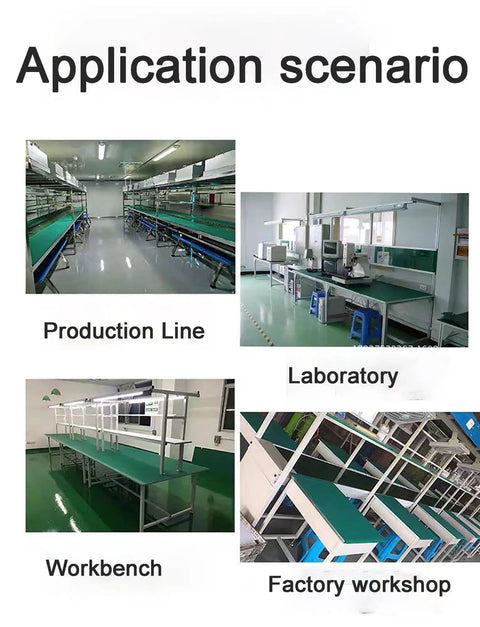 Illustration of ESD Safe Rubber Mat For Electronics Workstations, Oil And Heat Resistant, 2mm Thick in various settings