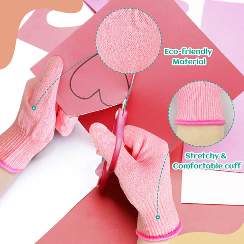 Kids Cut Resistant Gloves Level 5 Protection For Cooking Wood Carving Whittling Gardening And DIY Projects Food Grade Safe