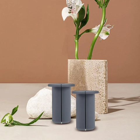 Slick Silicone Cable Grommet Kit That Keeps Your Home And Office Totally Neat With Six Heat Resistant Wall Bushings For Easy Wire Protection And Fast Setup, grey silicone wall bushings