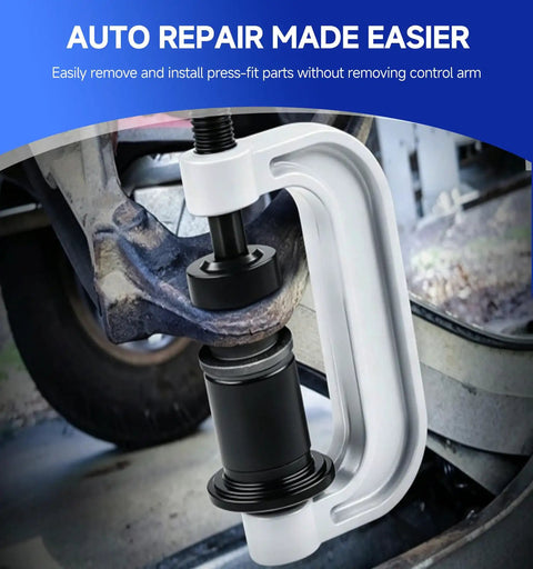 10 Piece Ball Joint Press Kit and Heavy Duty Removal Tool for Easy Auto Repair with Real Deal Forged Steel Build on car joint