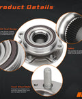 Direct Fit Front Or Rear Wheel Hub Bearing Assembly For Audi A4 A5 A6 Q5 S4 S5 2008-2015 showing seal, spline, bolt details