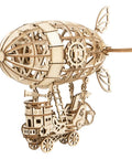 3D Wooden Airship Puzzle Kit For Kids And Adults Build Your Own Model Ship In 1 To 2 Hours detailed view