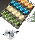Large Capacity Coffee Pod Storage Drawer With A Slick Glide Rail, Heavy Duty Capsule Organizer Rack filled with colorful pods.