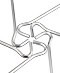 Close-up of Heavy Duty Aluminum Tent Pegs Set, 12 Pack With Hooks, 7 Inch Hexagon Rod Stakes For Hard Ground