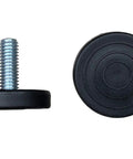 Beefy Heavy Duty Adjustable Furniture Levelers With 3/8-16 Threaded Bolts, 1.5 Inch Base Feet, Screw In Nuts, 8 Pack, Height Range 0.25 To 1.25 Inches