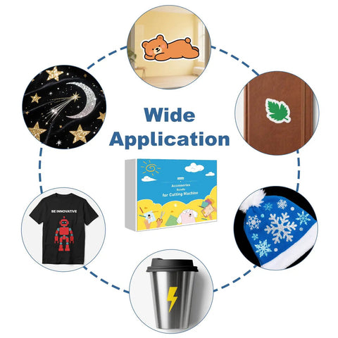 Wide application of All In One Craft Bundle For Makers Compatible With Explore Air Cutting Machine With Weeding Tools HTV Vinyl