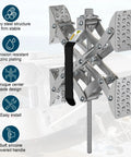 Beefy Heavy Duty RV X Chocks Wheel Stabilizers For Travel Trailers Pack Of 2 open 2 to 10 inches with wrench, heavy steel structure