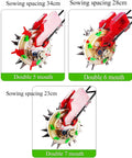 Handy Manual Seed Spreader And Fertilizer Applicator For Garden Planting Hand Push Roller with adjustable sowing spacing