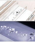 uxcell 1/16 in cutting HSS-AL spiral drill bit, 4-flute, 1/4 in shank; aluminum extrusion with chips.
uxcell 1/16 in cutting HSS-AL spiral drill bit; close-up of metal shavings on a work surface.