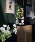 Emerald Dark Skin Peel And Stick Wallpaper Self Adhesive Wall Covering For Renters in elegant living room setting