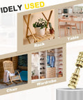 Heavy Duty Brass Table Leaf Dowel Pin Connectors for use in rack, table, chair, and wardrobe furniture assembly.