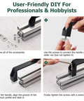 User instructions for Built Tough 3030 Aluminum Extrusion Door Hardware Kit with handles and hinges installation steps.