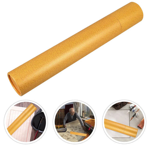 Yellow Poster Mailer Tube With Spacious Interior And Waterproof Design For Art Supplies And Travel Lightweight