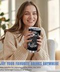 Woman holding That's My Husband's Problem Gas Station Funny Wife Tumbler Double Wall Stainless Steel Insulated Water Bottle