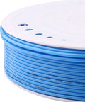 Close-up of Blue 4mm OD Polyurethane Pneumatic Hose 2.5mm ID Tubing For Air Compressors And Tools, 200 Meters Long reel.