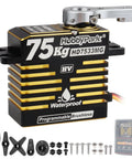 Beastly 75Kg Waterproof Brushless Servo With Full Metal Gears And CNC Aluminum Case High Torque Digital Servo Motor For RC Cars