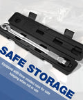Heavy Hitter Adjustable Torque Wrench Set Featuring Three Square Drive Heads For Quick Shop Fixes And Weekend Garage Builds With Smooth Ratcheting Action And Dead On Calibration in blow molded case.