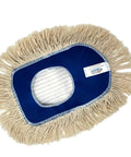 Premium Wedge Dust Mop Refill 10 By 6.5 Inches Crafted From Washable Natural Cotton for heavy duty grime fighting.