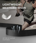 Heavy Duty Tactical Nylon Rigger Belt For Men With Quick Release V Ring Buckle shown lightweight and breathable in use