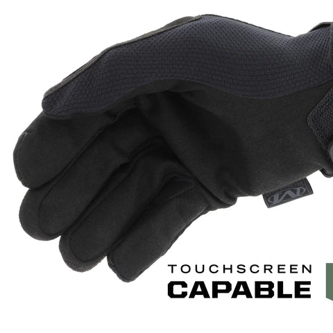 Covert Tactical Work Gloves With Secure Fit And Flexible Grip For Multi Purpose Use showing touchscreen capable fingertips