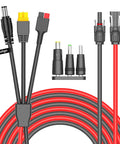 10 Ft 6 In 1 Solar To XT60 Anderson Extension Charge Cable Kit For DIY Solar Setups With DC7909 DC6530 DC5525 DC5521 Connectors