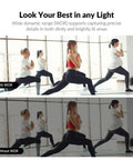 Top Shelf 4K AI Conference Webcam With Smart Auto Framing For Small Meeting Rooms And Zoom Certified Virtual Teams Delivering Slap Fresh Visuals shows yoga class with and without WDR.