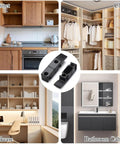10Pcs Corner Brace Hinge Fasteners For Kitchen Cabinets Wardrobe Beds Tables And Furniture Panels shown in various settings