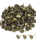 Antique Brass Upholstery Tacks with 3/8 Inch Round Head Dome, Pack of 100, high quality furniture nails for reupholstering.