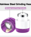 3 In 1 Pill Crusher With Cutter And Storage Box Fine Powder Grinder With Brush Easy One Hand Use No Fuss For Seniors And Pets
