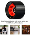 Eight Pack 58mm By 39mm 95A Indoor Quad Roller Skate Wheels For Roller Derby Speed Skating Artistic Jam Rink And Rhythm Skates