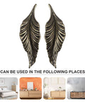 Antique Zinc Alloy Leaf Cabinet Handle Set, Vintage Style Leaf Drawer Pulls, 2 Pack Decorative Door Handles For Wardrobe And Cupboard