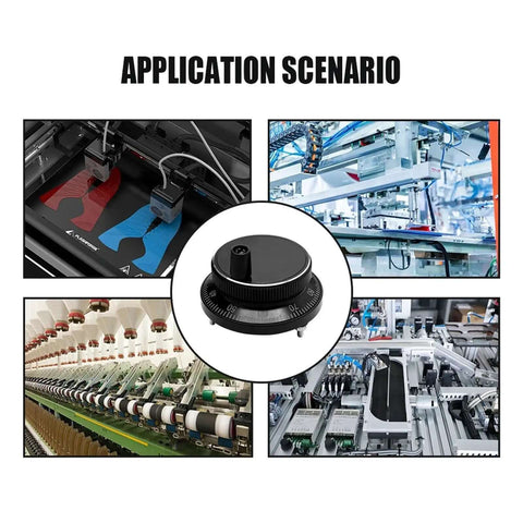 61mm Diameter Handwheel Pulse Generator For CNC Machines, 4 Pin 5V, 100 Pulse, 4Pin VCC 0V A B, 6Pin A B With Minus A Minus B