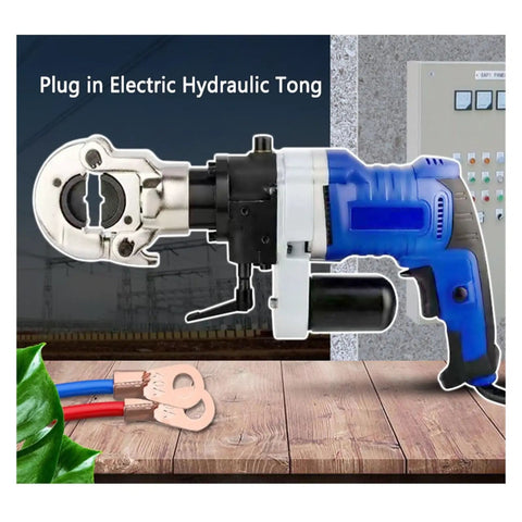 Heavy Duty Electric Hydraulic Pliers Terminal Crimping Machine With Fast Cable Cutting And Pressing Portable Wire Tool For Professionals ergonomic design.