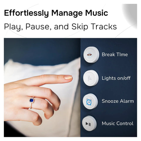 Three Pack Smart Button For Lights And Music Control With Alexa Matter HomeKit SmartThings No Fuss Setup Wireless Routine Triggers Customizable Scenes White UL Certified