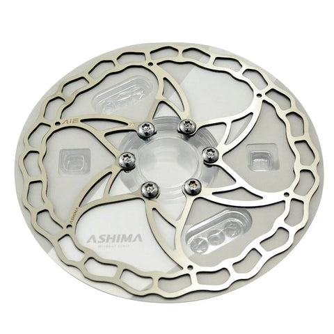 AiRoTor Disc Brake Rotor 160mm Ultra Lightweight 73g Two Pack Stainless Steel for Pro Style Stopping Power, showing top view